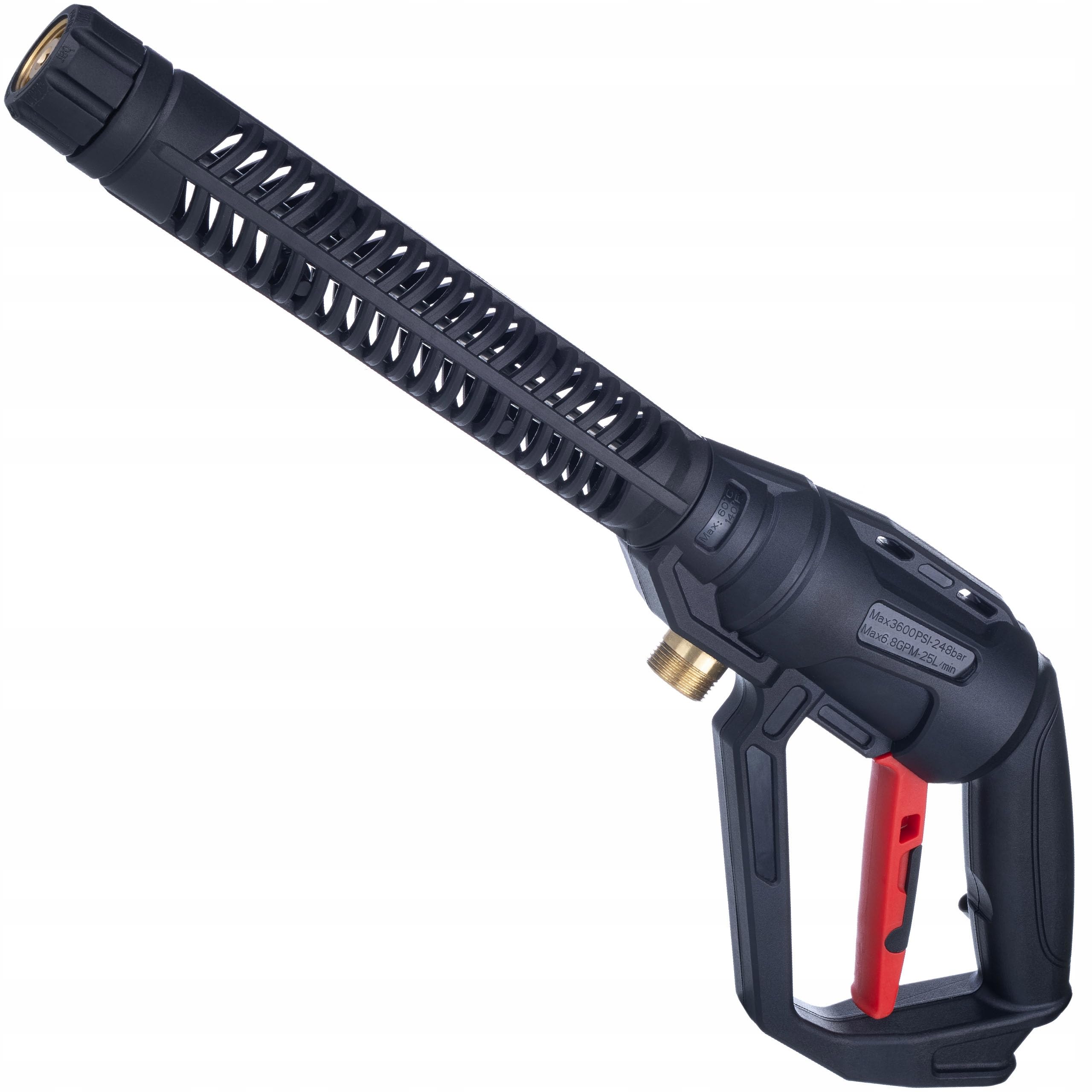 Rosfix Set Pro Clean Gun PCG1 – Pistola de alta presión con conector M22 x 1,5 + lanza + 1 L pistola de espuma | 4000 PSI | Núcleo de latón | Repuesto para limpiadores de alta presión Kärcher, Bosch