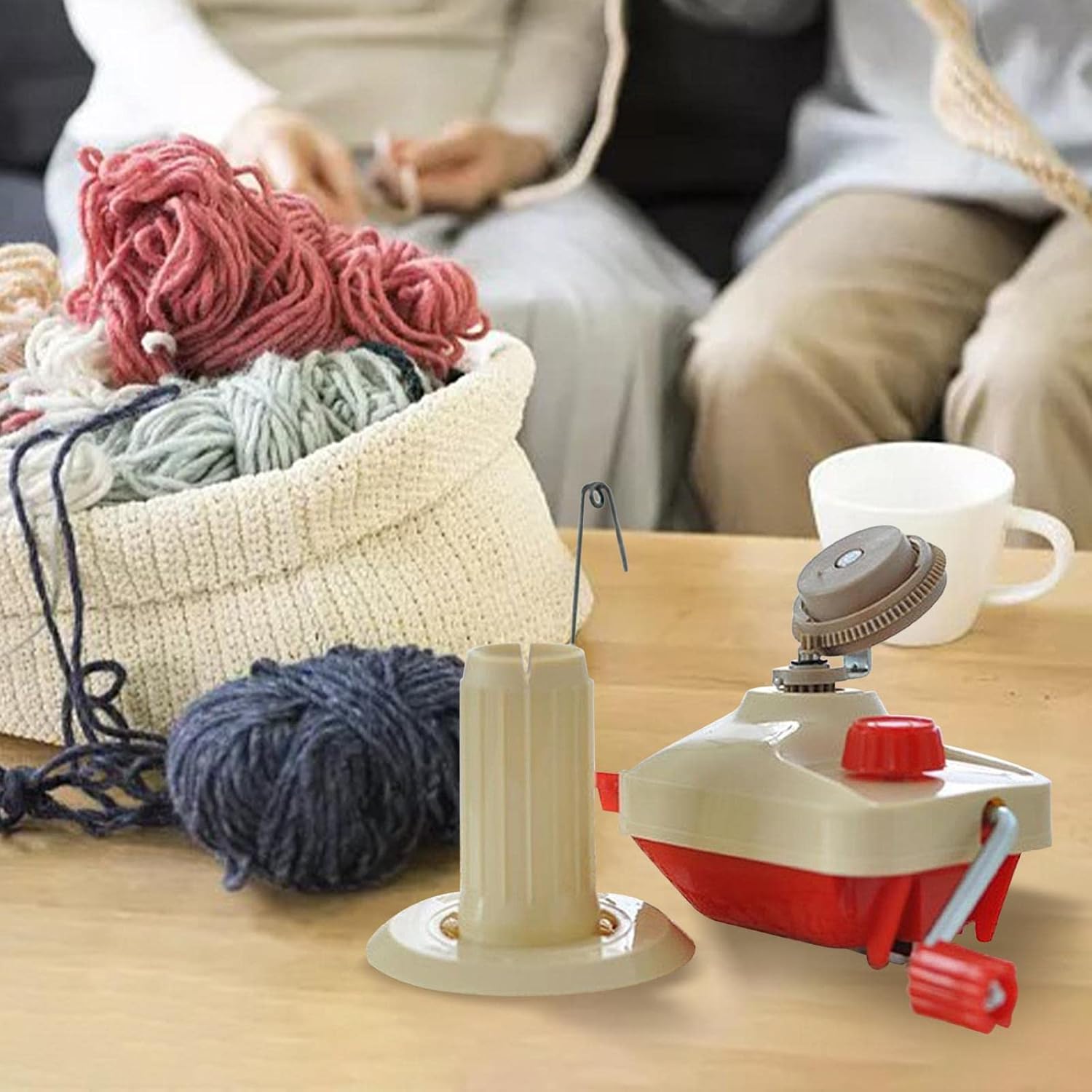 Yarn Fiber Wool Thread Ball Winder, Hand Operated Easy to Set up and Use Essential Tools Easy to Install Winding Wool Winder