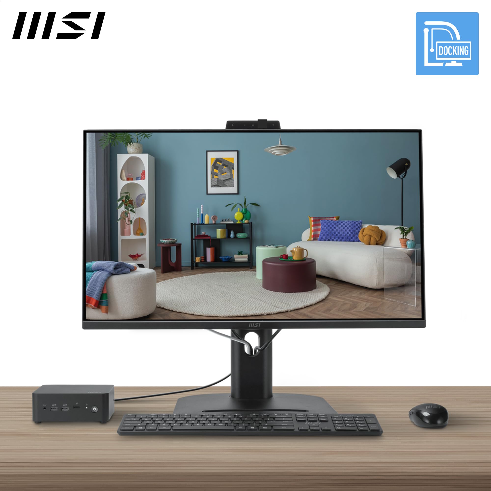 MSI PRO MP275QPDG 27 Inch WQHD Docking Monitor - 2560 x 1440 IPS