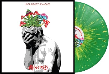 HOPIUMFORTHEMASSES (GREEN & YELLOW SPLATTER VINYL) por Ministry — capa do álbum