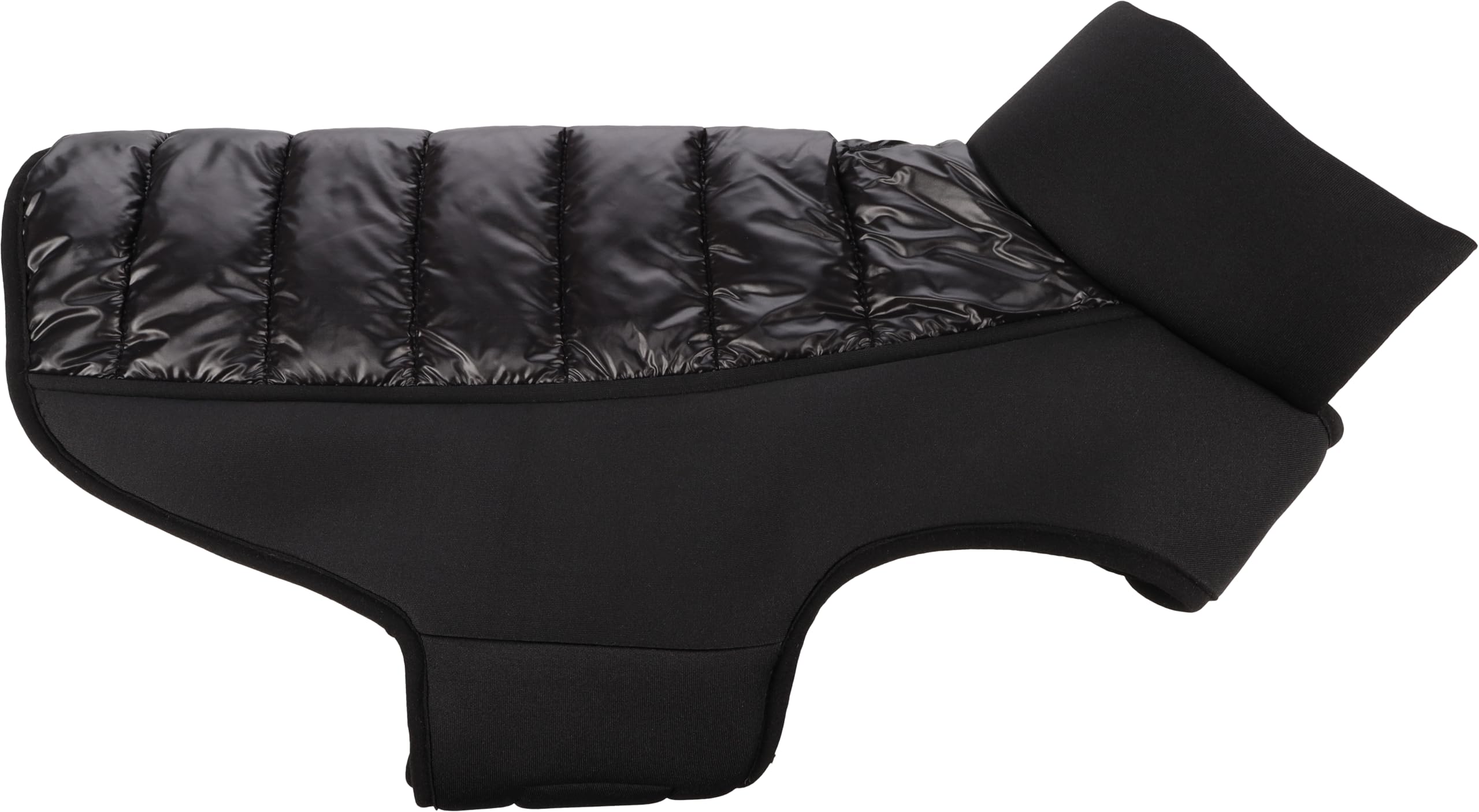 Flamingo Perro Abrigo Jakaro Negro - Tamaño 55cm (A: 55 cm, B: 40-48 cm, C: 68-74 cm) - Ideal para Border Collie, Cocker Spaniel, Labrador, Vizsla y Beagle