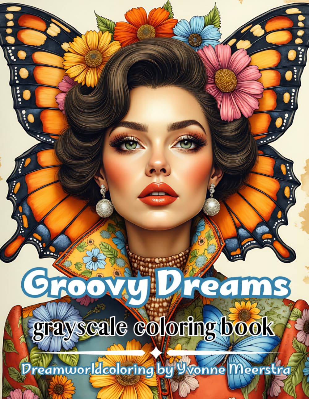 groovy dreams: A Retro Fantasy Coloring Book for Adults