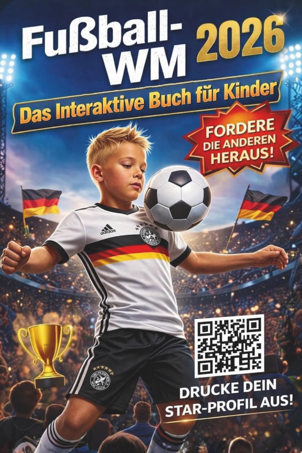 Fußball WM 2026 – Das interaktive Mitmachbuch für Kinder: Spielplan zum Ausfüllen, Tippspiel, Rätsel, Quiz & Fakten zur Weltmeisterschaft | Fussball Geschenke für Jungs ab 8 Jahre