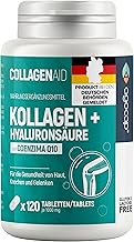 Collagen Capsules - Hyaluronic Acid & Collagen Complex, 120 Capsules. Enriched with Coenzyme Q10 and Hyaluronic Capsules. Collagen for the Joints and Skin, Collagen. Laboratory Tested & Registered in
