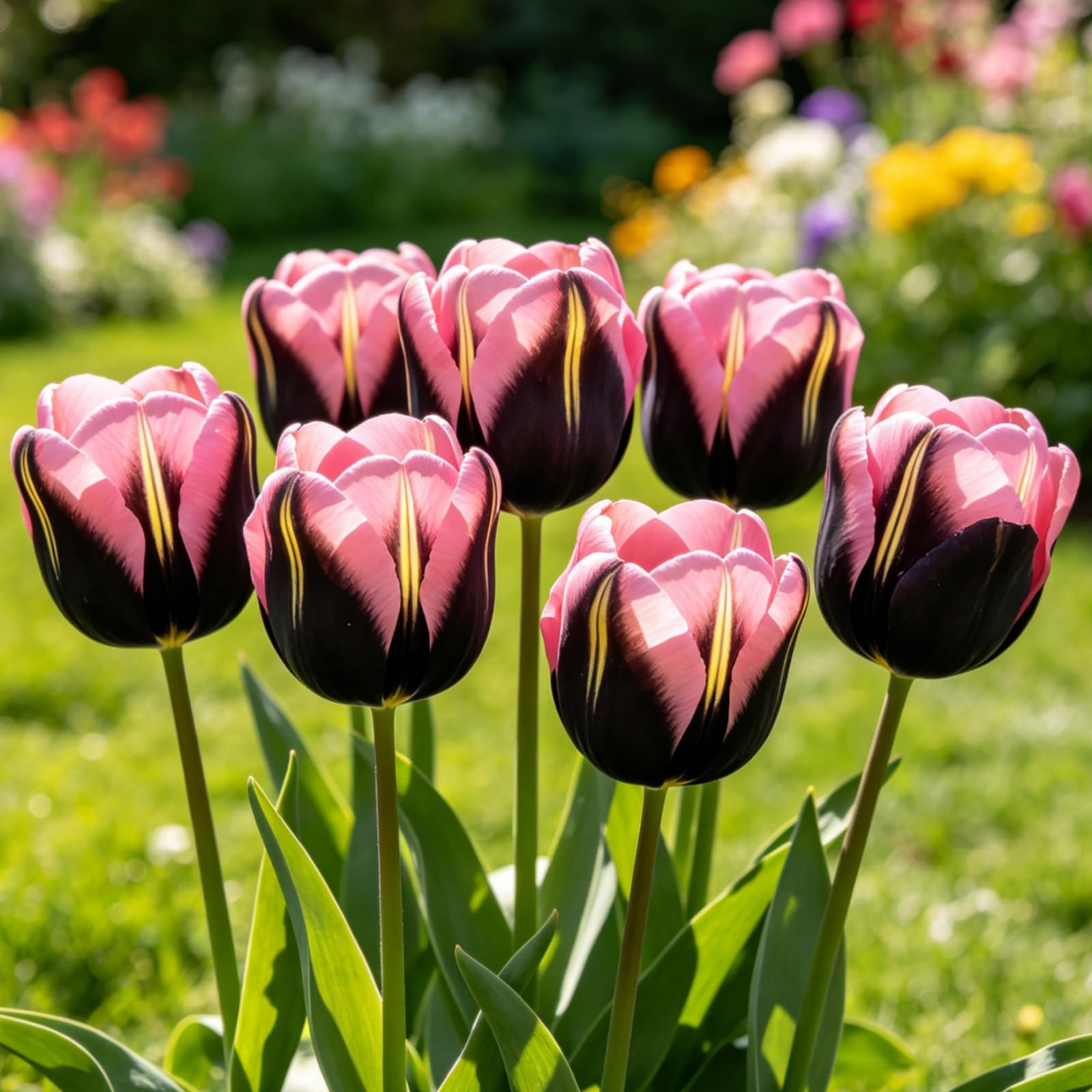 Mehrjährige Tulpe/Einfach zu pflegen/Ausgefallenes Design/Außenbepflanzung bestens geeigne-15Rhizom-C