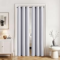 Vista 112 de MIULEE Cortinas opacas para dormitorio o sala de estar, juego de 2 paneles de cortina para ventana con aislamiento térmico y bloqueo de luz