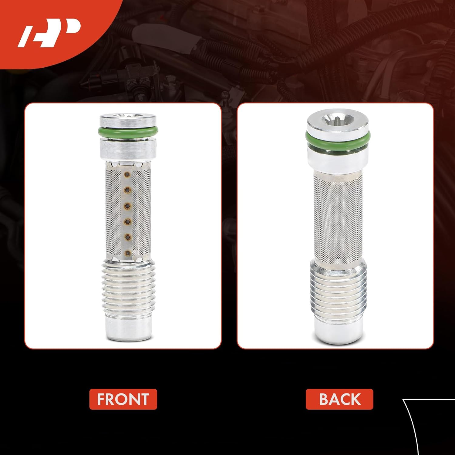 A-Premium 2-PC Engine Variable Valve Timing (VVT) Solenoid Compatible with BMW 325i, 325xi, 328i, 328xi, 330i, 330xi, 335i, 335is, 335xi, X5, 525i, 525xi, 528i, 528xi, 530i, X3, 740i, X6, 128i, Z4