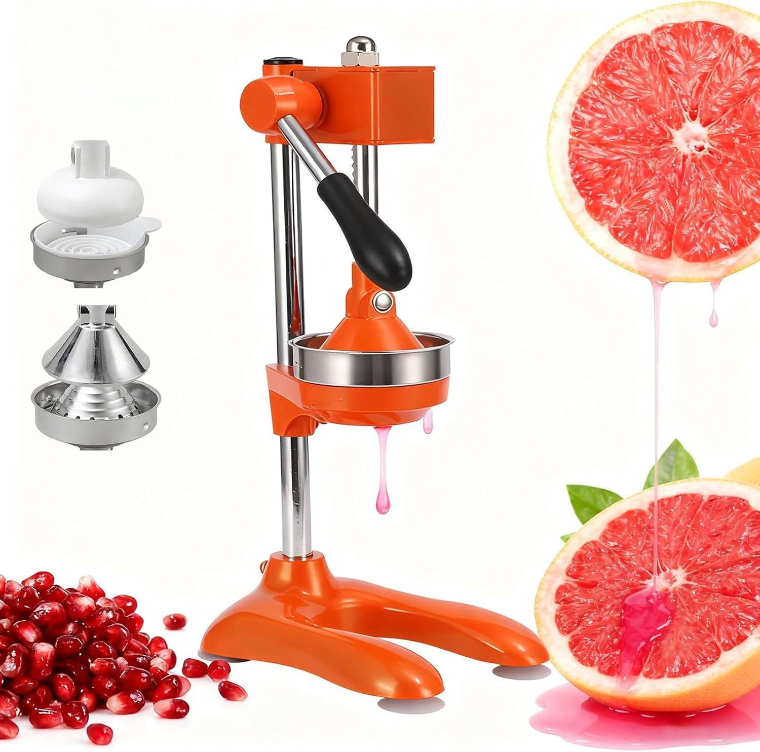 WIANQIAN Manual Citrus Juicer, Professional Citrus Juicer, Professional Manual Lemon Squeezer, No Peeling, Easy Operation, Low Carbon Environmental, For Lemon Lime Orange Watermelon Orange