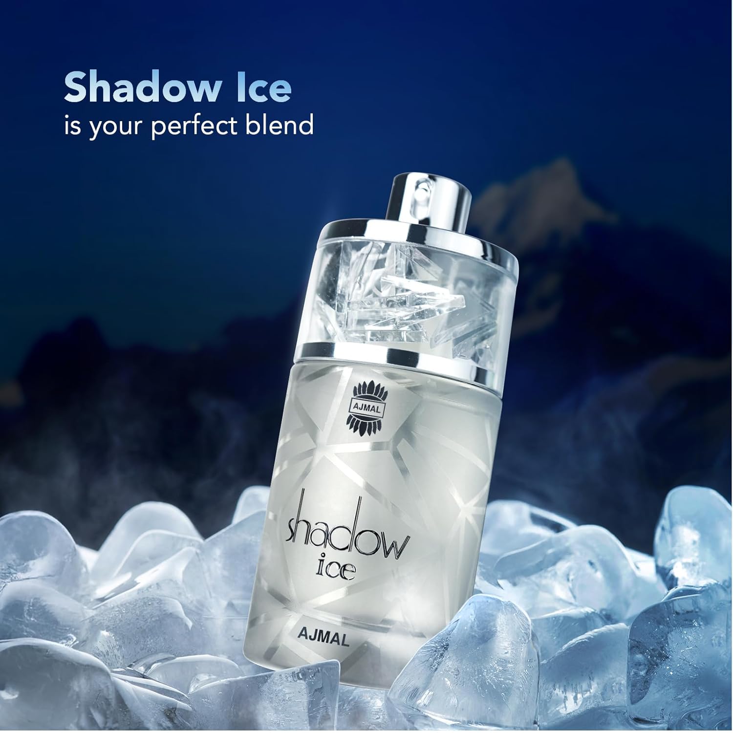 Ajmal Shadow Ice Eau de Parfum 3.4 oz / 100 ml – Fresh Long-Lasting Unisex Perfume | Citrus, Neroli, Jasmine, Musk & Sandalwood | Premium Summer Fragrance from Dubai - Image 3