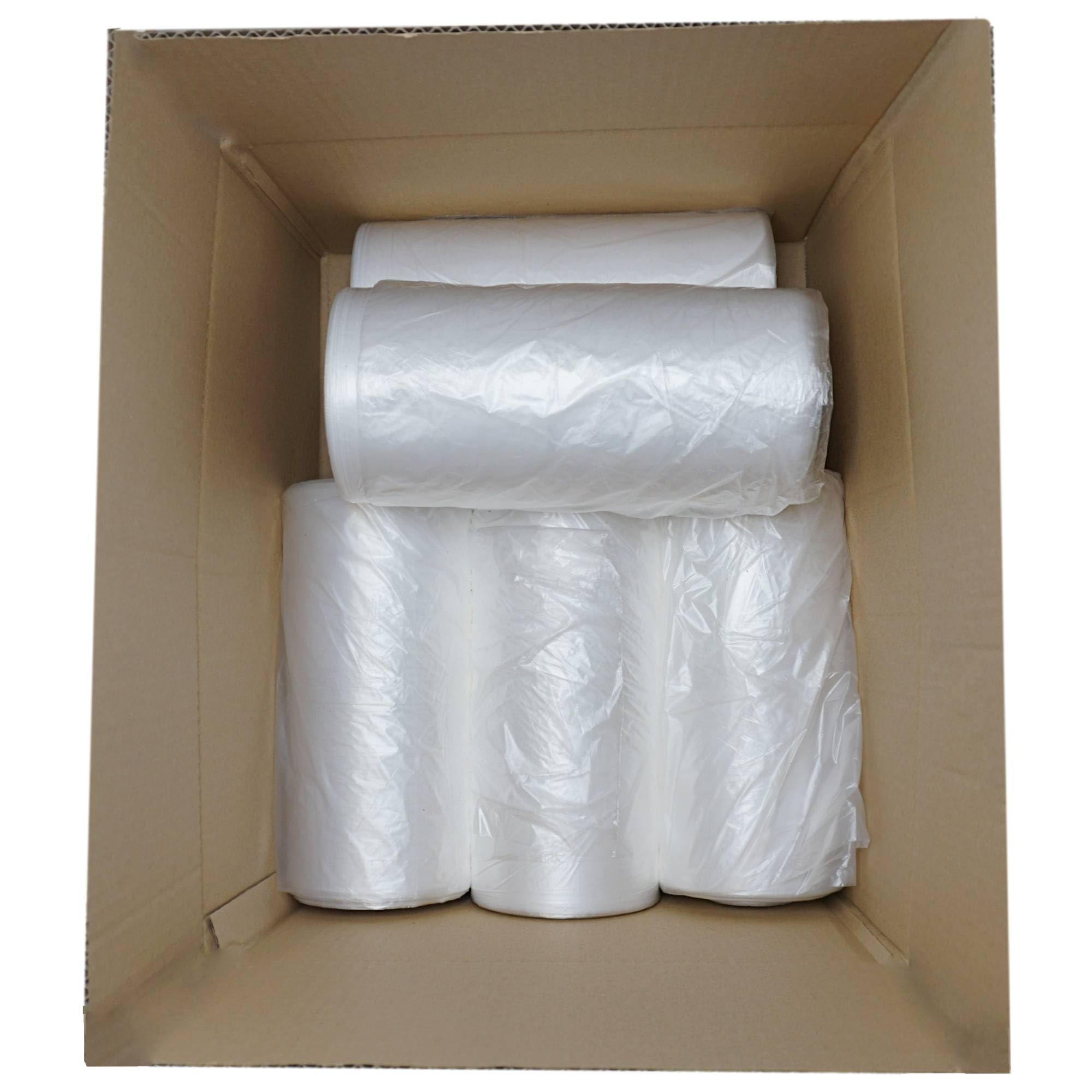 SKIR'CO (5000 unidades) Bolsas de plástico transparente de 22,5 x 40 cm, aptas para alimentos, bolsas de polietileno de alta densidad para envasado de alimentos, bolsas de polietileno en un rollo,