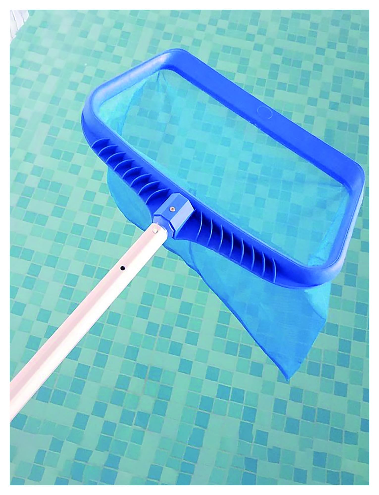 Este Skimmer para Piscinas, Red para Recoger Hojas de Piscina, Redes para Piscinas de Mayor Capacidad para la Limpieza, Red de rastrillo Profunda y sólida con Borde fácil de Recoger, Elimina