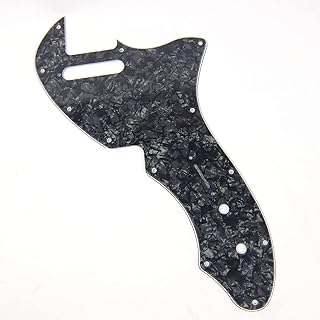 69 Telecaster Tele Thinline Re-Issue Style Guitar Pickguard,4Ply Black Pearloid