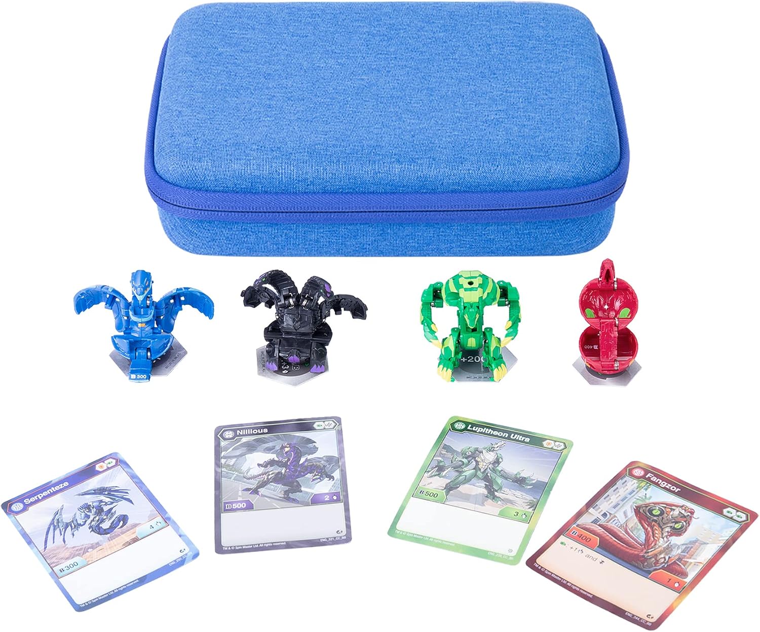 co2CREA Hard Baku Toys Storage Case for Bakugan Collectible Action Figures Carrying Box with Mesh Pocket, Case Only - Image 4