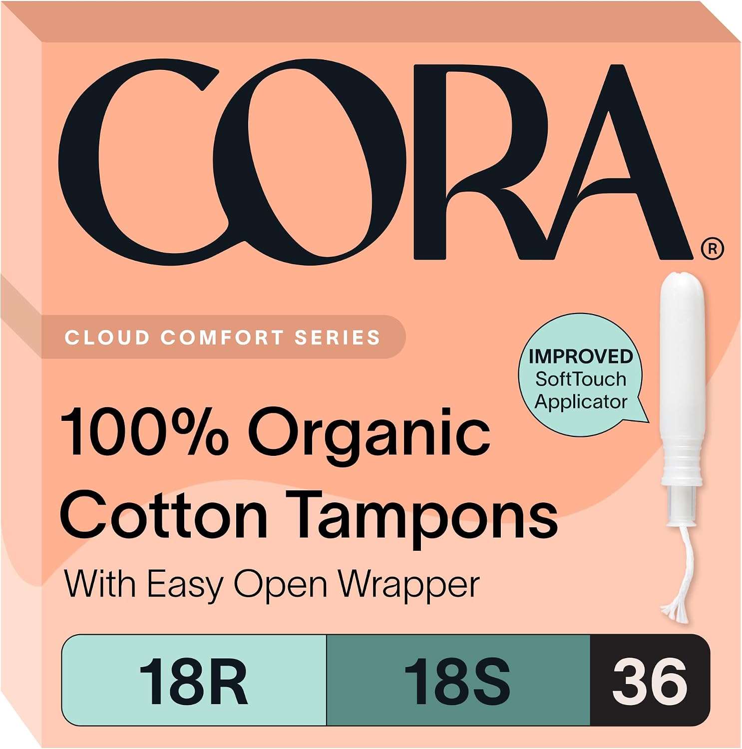 Cora Organic Cotton Tampons