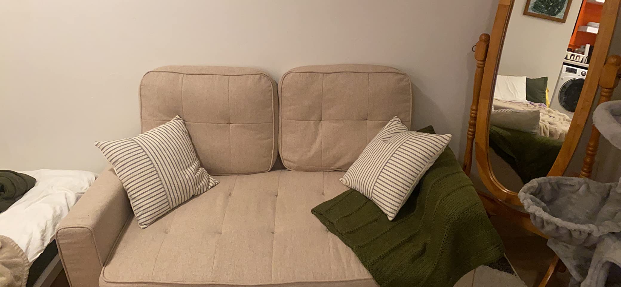 47/mo Finance ZAFLY 3in1 Convertible Sofa Bed,Futon Sofa Bed,Pull