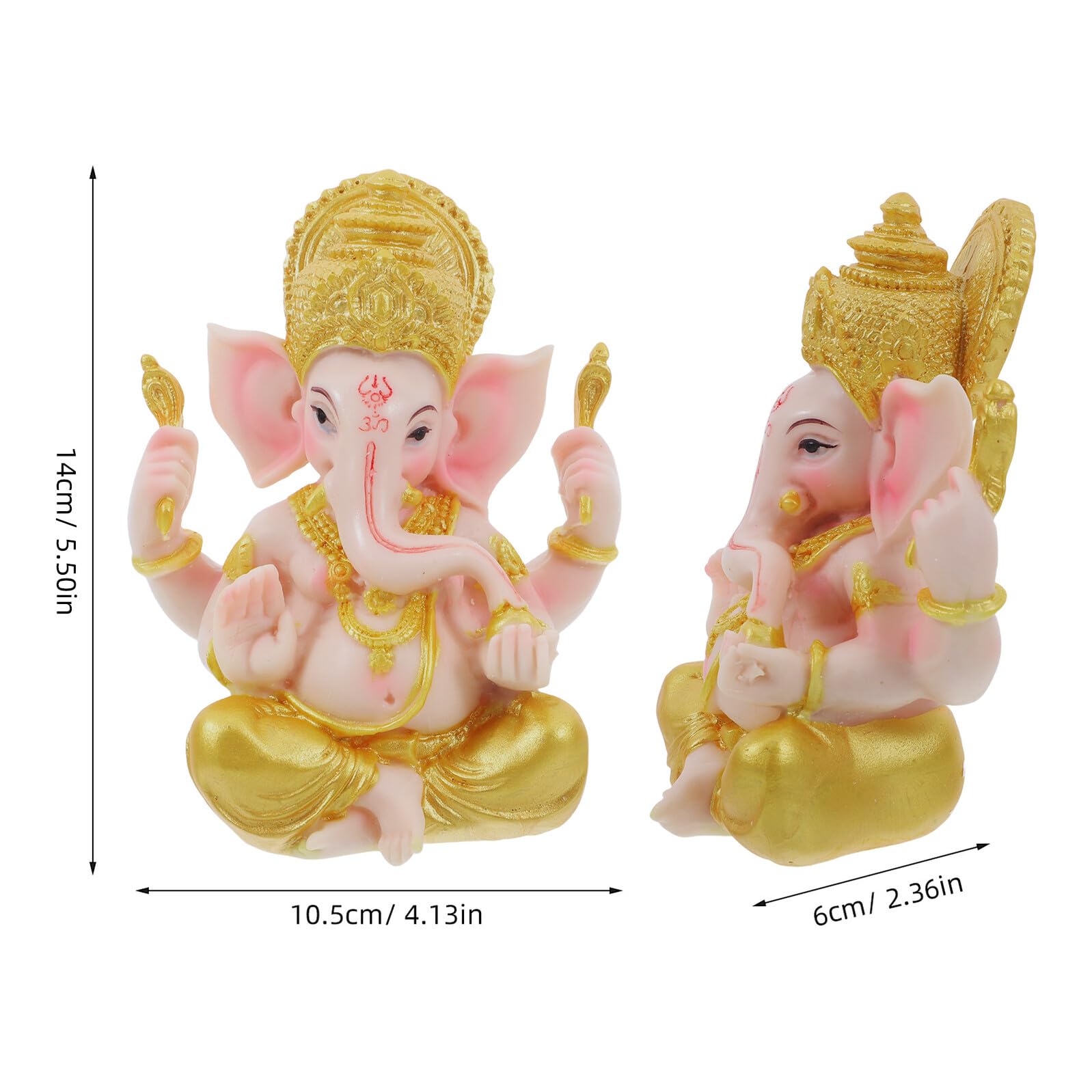 OUNONA Elefante Scultura Figurina in Ornamento Casa per Ricchezza Decorazione Tavolo Soggiorno