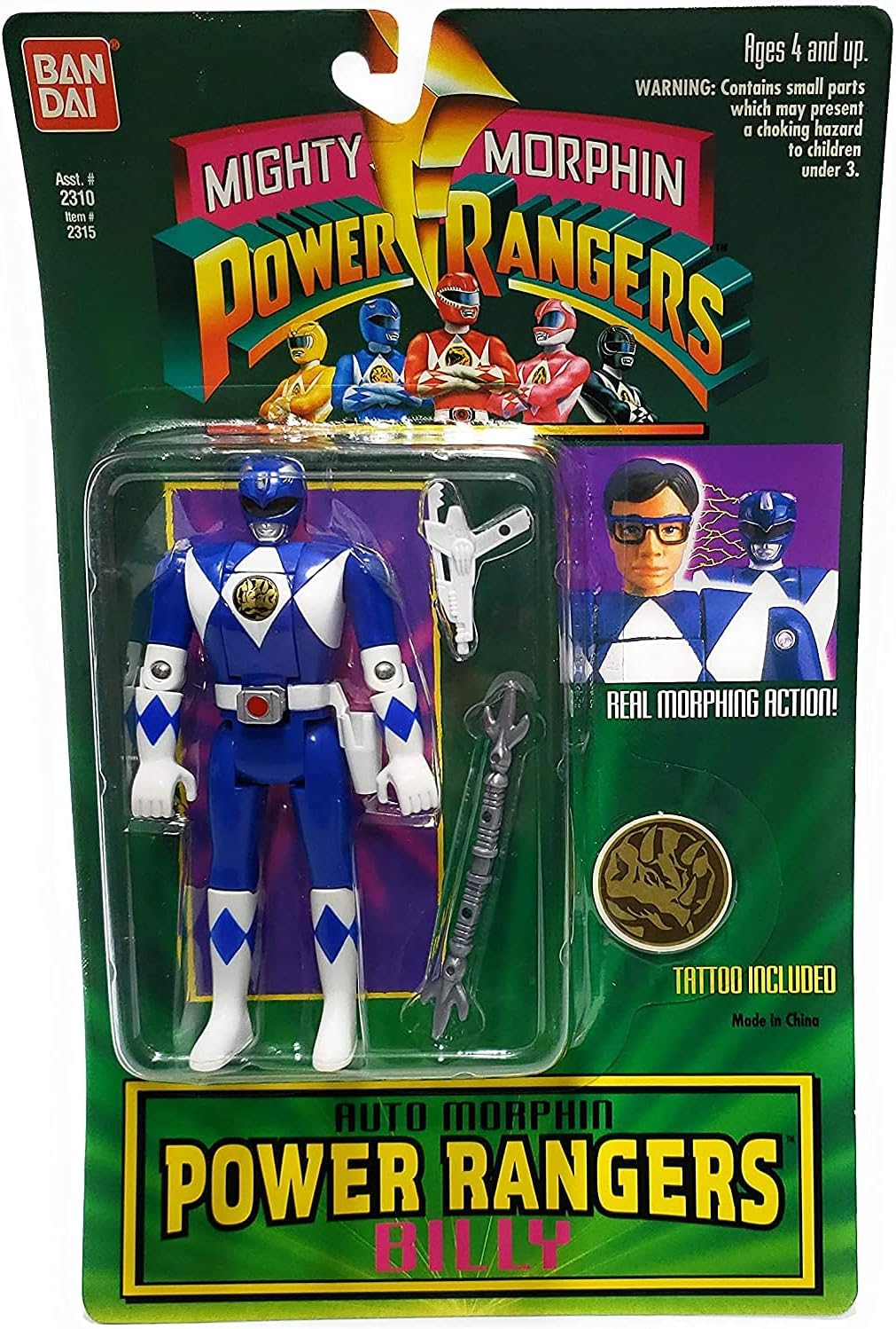 Power Rangers Automighty Morphin Billy Action Figure