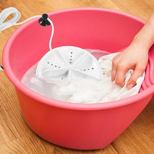 Miniatura 3 de DOITOOL Mini lavadora portátil USB Powered ultrasónico Turbo lavadora para calcetines ropa interior dormitorio de viaje pequeño dispositivo de
