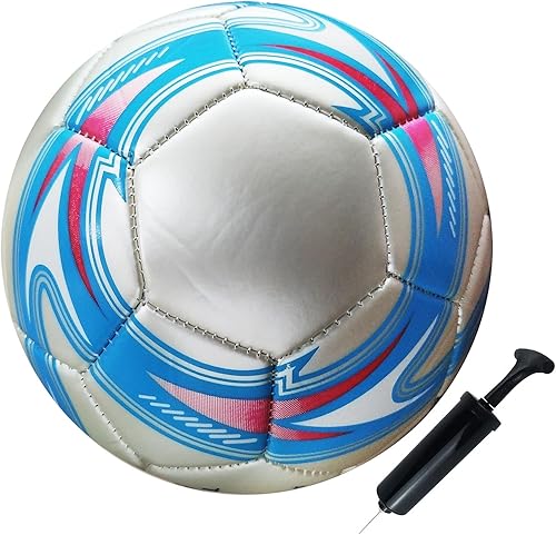 Miniatura 1 de ABAJI Balón de fútbol tamaño 3,4,5 PU superficie apretada tejido color vivo con bomba y aguja adecuado para entrenamiento práctica o regalo