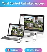 Vista 7 de ZOSI NVR PoE 4K 8CH, H.265+ 8 puertos 16 canales 8MP grabadora de video en red para sistema de vigilancia en el hogar, disco duro de 2TB