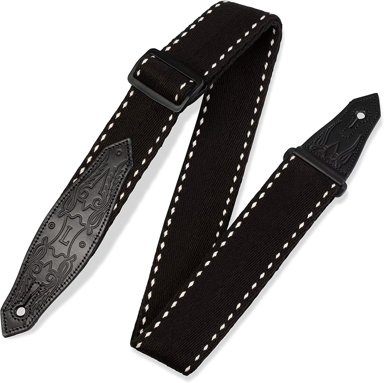 Levy's Leathers MSSC80-BLK Acoustic Guitar Strap
