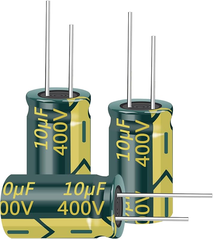 10 condensadores electrolíticos de aluminio de 400 V, 10 uF, 10 x 17 mm | ESR baja de alta frecuencia, para TV, monitor LCD, consola de juegos, reparación de fuentes de alimentación