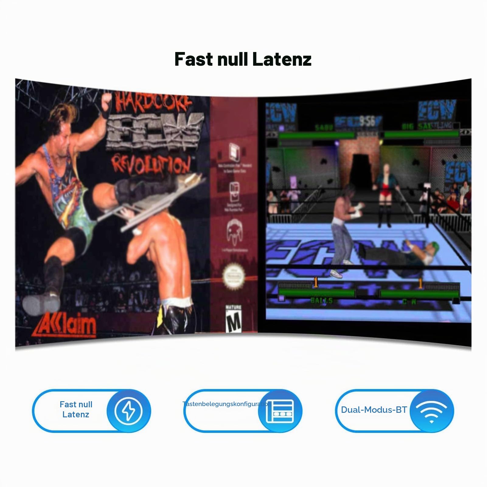 Bluetooth Controller Adapter für N64 Konsole, für für , für One S, für Series X S, für , für U Pro, für Pro, für Joycon, für für