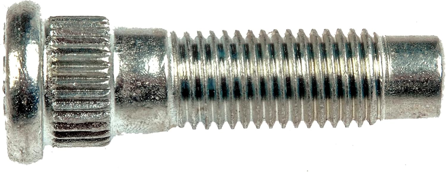Dorman 610-343 Rear M12-1.50 Serrated Wheel Stud - 15.55 mm Knurl, 46.5 mm Length Compatible with Select Ford/Mercury Models, 10 Pack (Made in USA)
