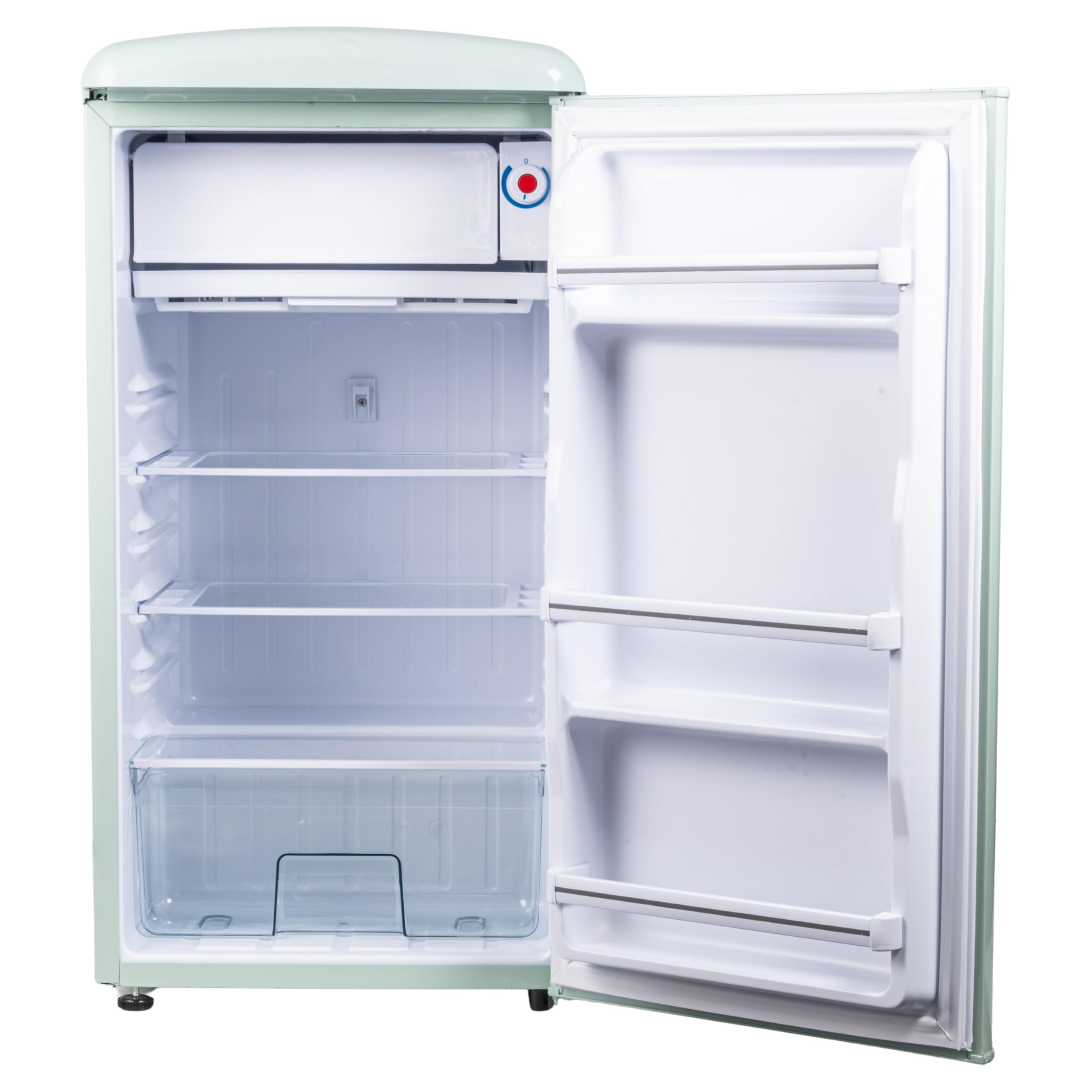 Frigorifero vintage monoporta 100 L. 44,9X48,3X88,2 cm, acquamarina, Kooper