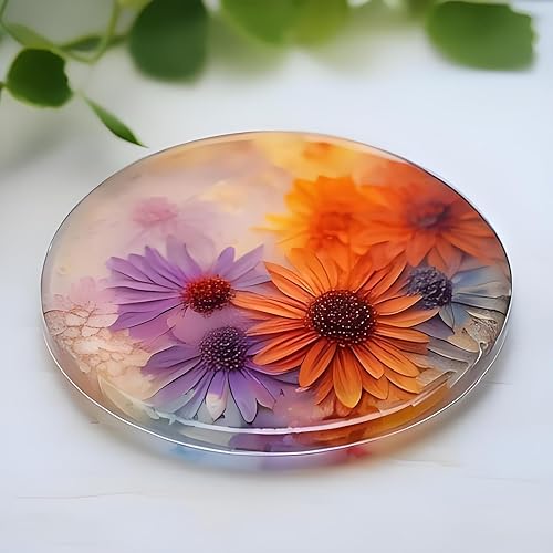 Vista 23 de Moldes ovalados de resina, moldes de bandeja de silicona grandes con 4 moldes de silicona para fundición de resina epoxi, manualidades de resina