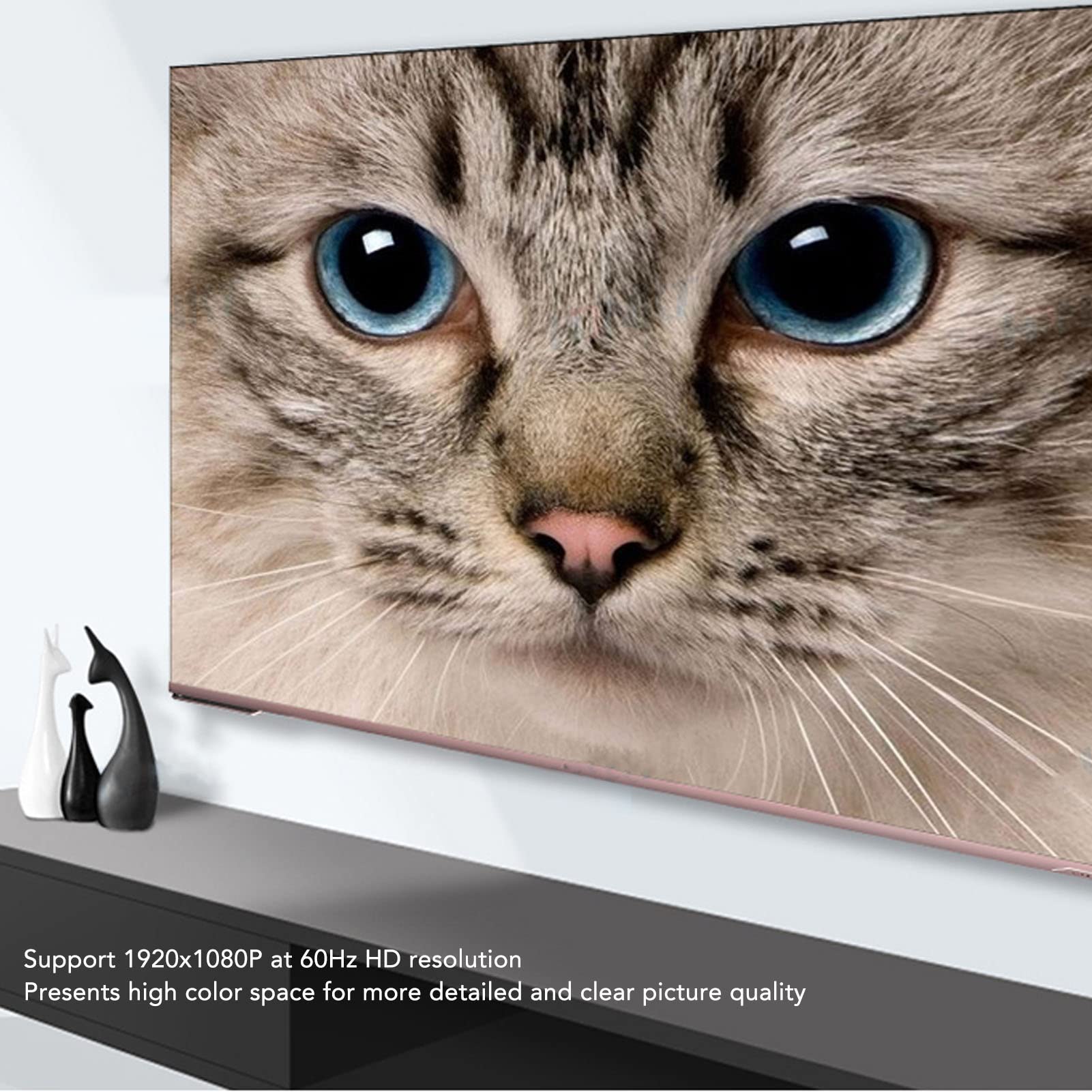 Controller Video Wall HDMI 2X2, 1080P 60Hz 2X1 3X1 4X1 1X2 1X3 1X4 2X2 TV Wall Processor per Display di Giunzione TV, Supporta Ingresso HDMI 1.3 e 4 Uscite HDMI (Spina UE)