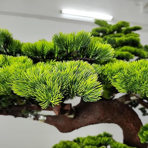 Simulated Green Pine Tree Office Welcome Pine Plant Ornaments Indoor Potted Plants Bonsai Bionic Pine Tree(1.8mx1.5m)