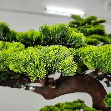 Simulated Green Pine Tree Office Welcome Pine Plant Ornaments Indoor Potted Plants Bonsai Bionic Pine Tree(1.8mx1.5m)
