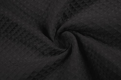 Miniatura 6 de Toalla de baño para mujer, bata de baño de gofre, toalla de spa con cierre ajustable, de secado rápido, ligera