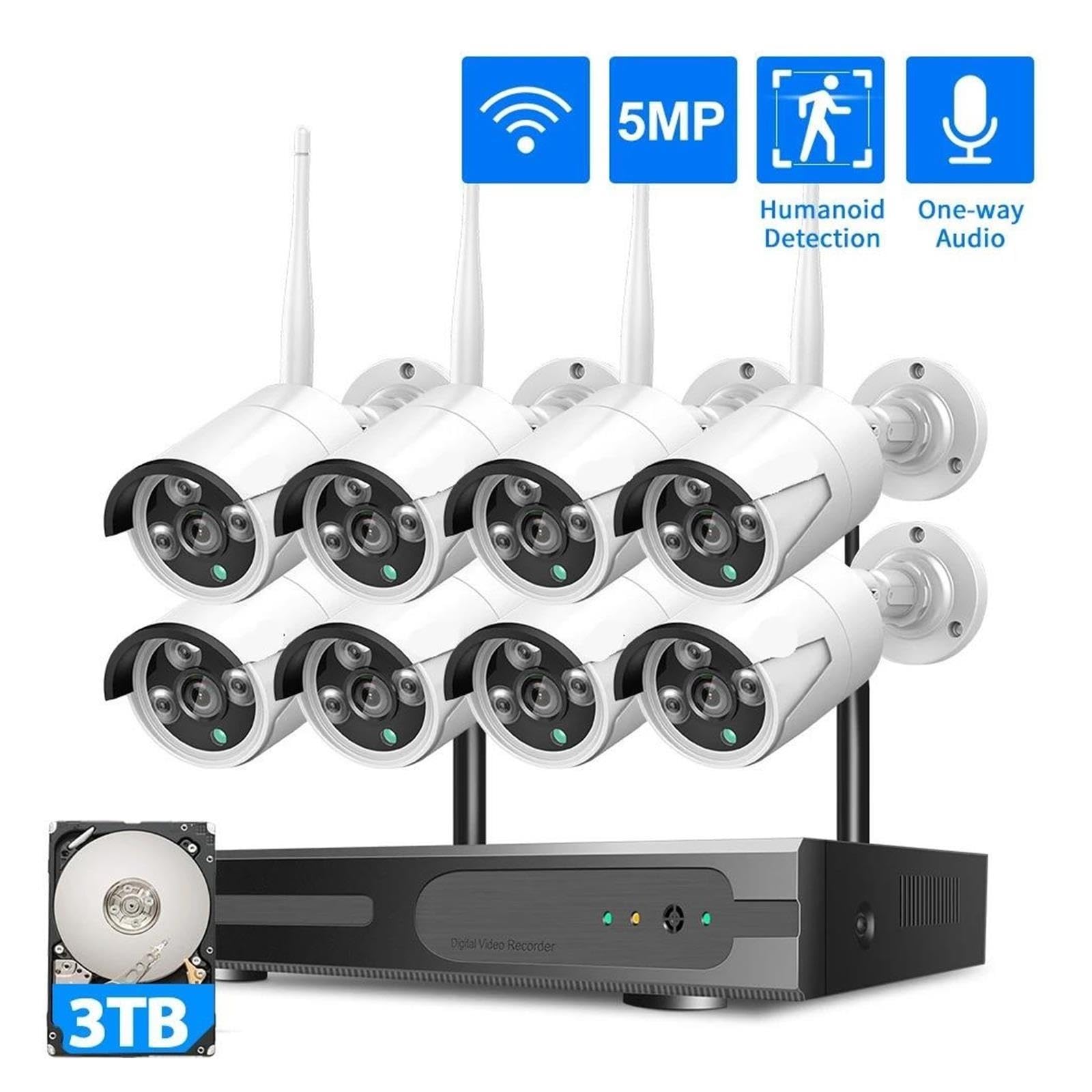 Sistema di sicurezza con telecamera CCTV WiFi da 3/5 MP