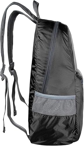 Miniatura 36 de G4Free Ultra Ligero plegable Mochila Senderismo bolsa de diario, práctico plegable camping al aire libre mochila beige (A-Beige)