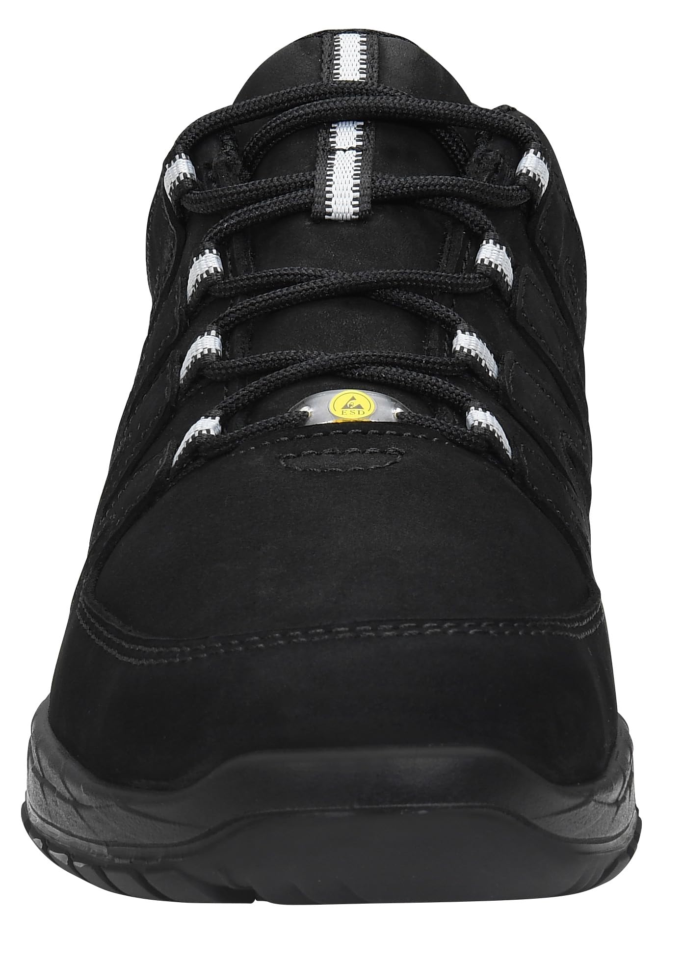 ELTEN Maddox Black Leather Low ESD O2 | Berufsschuhe für Damen & Herren, ohne Schutzkappe, leicht, atmungsaktiv