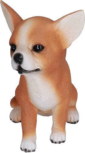 Miniatura 8 de Estatuas de perro de jardín para decoración al aire libre, escultura de perro de resina con forma de animal, adornos de perro para patio, césped,