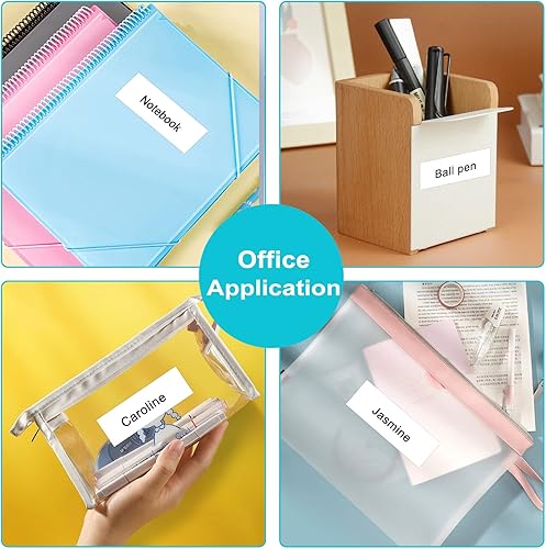 Miniatura 7 de BEYONDTEK TZ - Cinta adhesiva de 0.94 pulgadas, laminada, color blanco, compatible con cintas Brother P-Touch TZe-251 TZe251 TZ-251 TZ251 TZ251 para