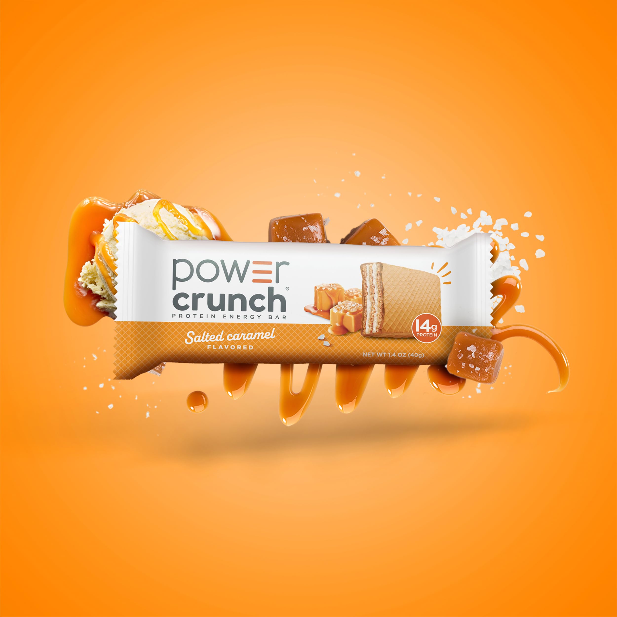 Power Crunch Bar - Original - Salted Caramel - 1.4 Oz - Case Of 12