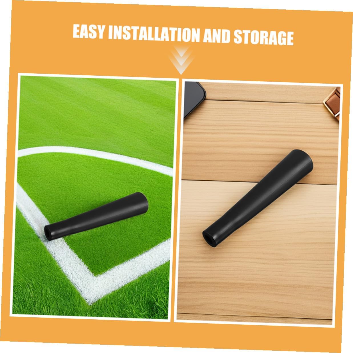 2pcs Baseball Softball Batting Tee Replacement Rubber Cup Topper Elastic Hitting Trainer Accessory for Indoor Outdoor Practice Training