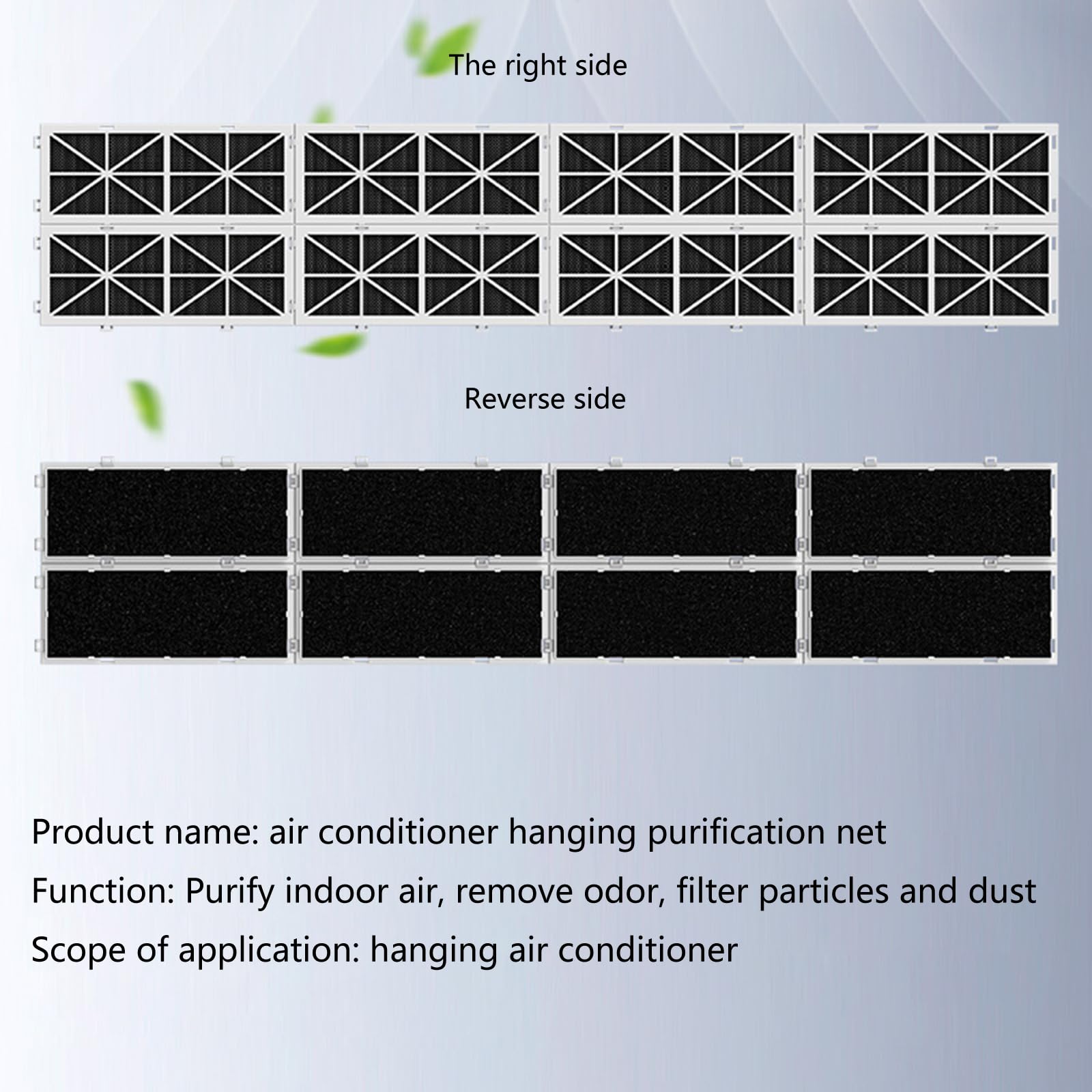 Filtro de ventilación de aire acondicionado para prevenir y mejorar la eficiencia de refrigeración, uso doméstico u oficina