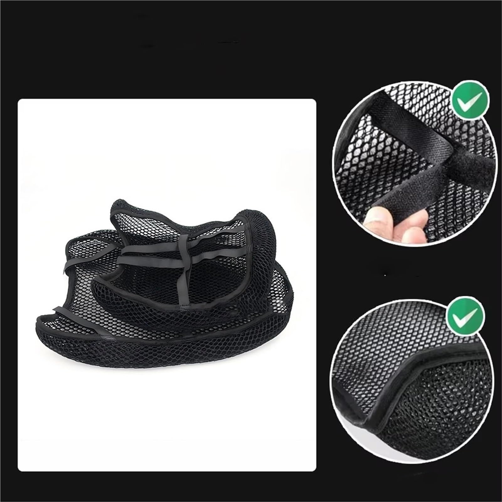 Per Loncin Per Valico DS625X Moto 3D Flusso D'aria A Nido D'ape Copertura Di Sede Della Maglia Nylon Isolamento Termico Non-slip