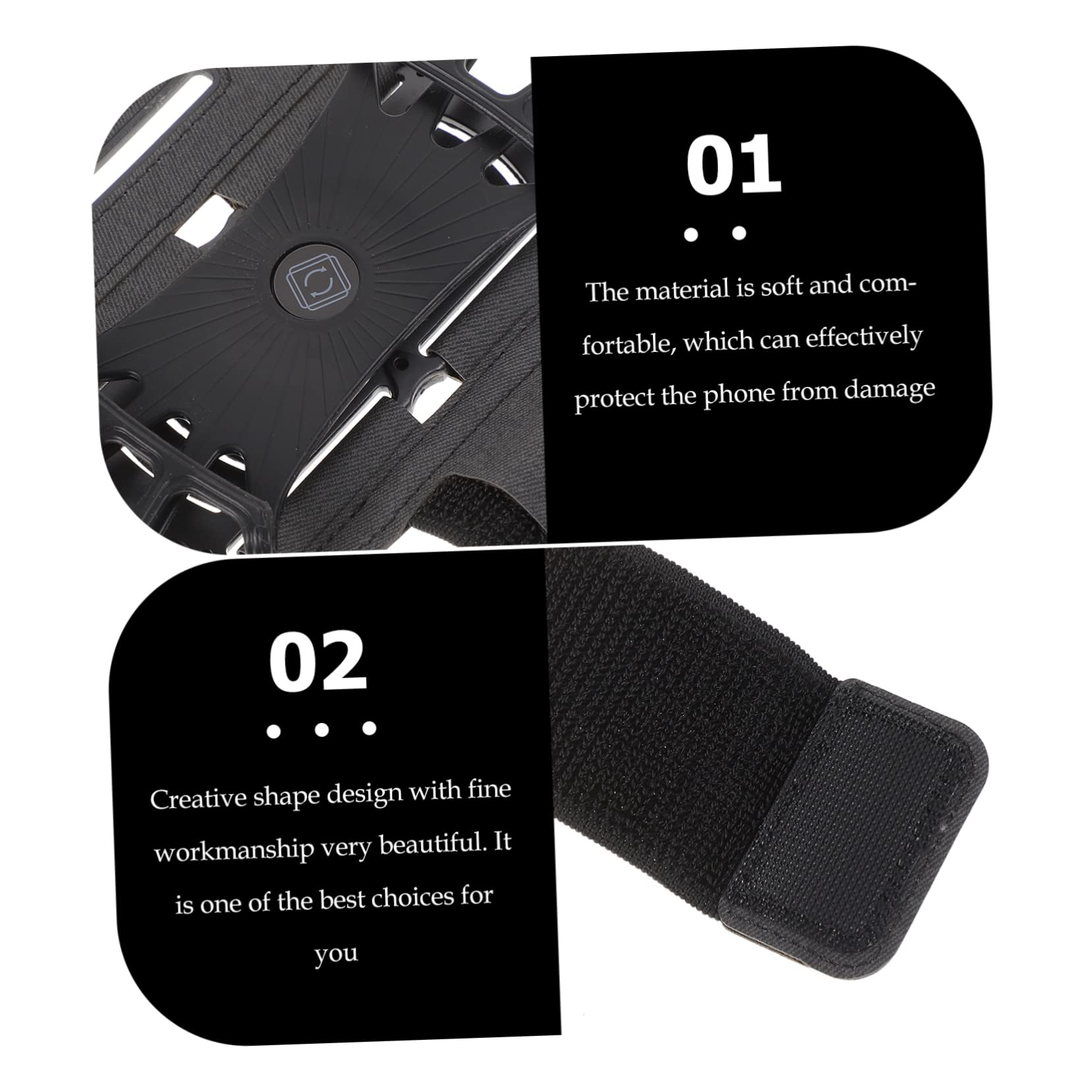Uonlytech 5pezzi Bracciale Per Per Smartphone e Sport All Design e Resistente Bracciale Per Jogging e Fitness