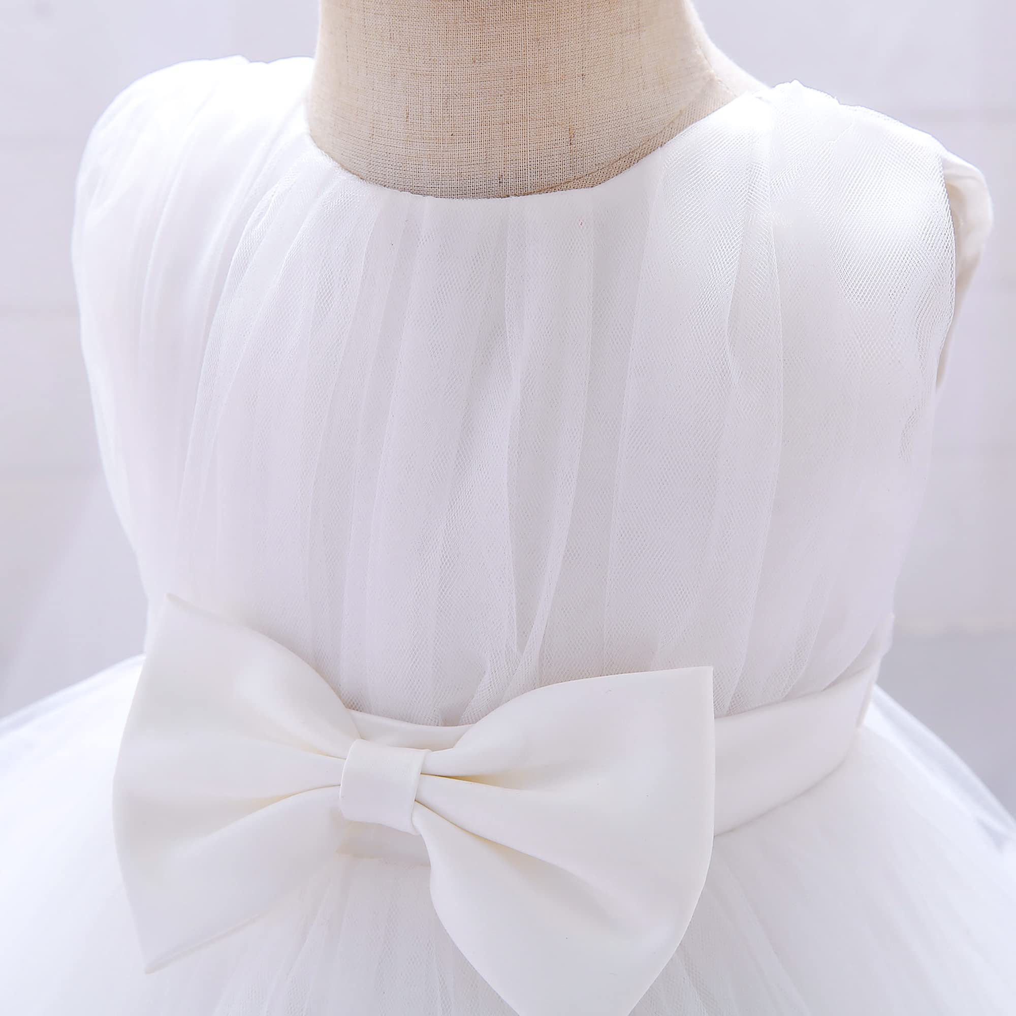 TUIJI 3M-9T - Vestido de Flores para bebé niña con Bordado de Flores, Stella
