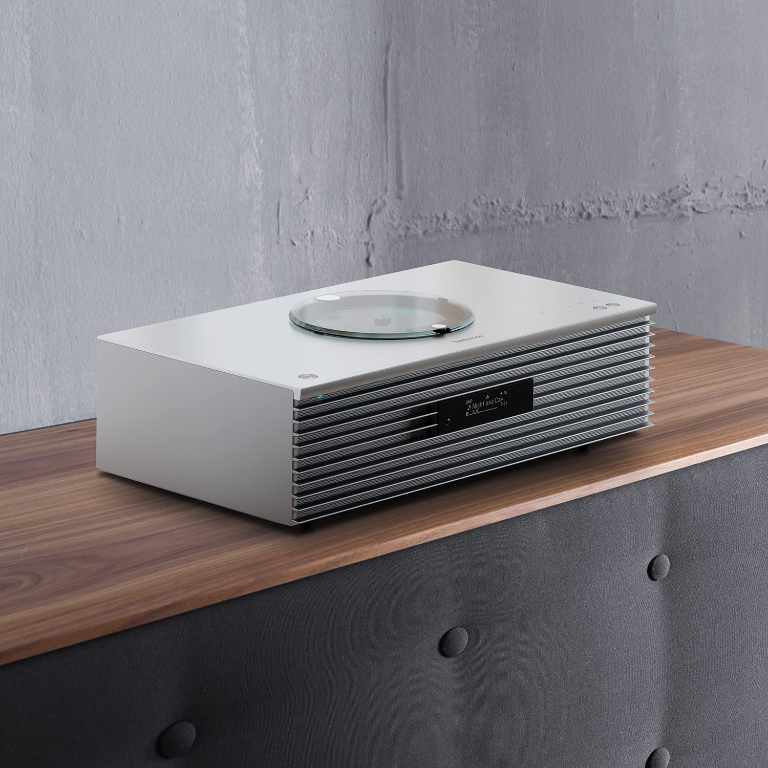 Technics OTTAVA SC-C65EG-S All-in-One-Musiksystem mit CD-Player, DAB+-Radio, USB, Bluetooth & Chromecast integriert, AirPlay 2, 2.1-Kanal, WLAN, Silber