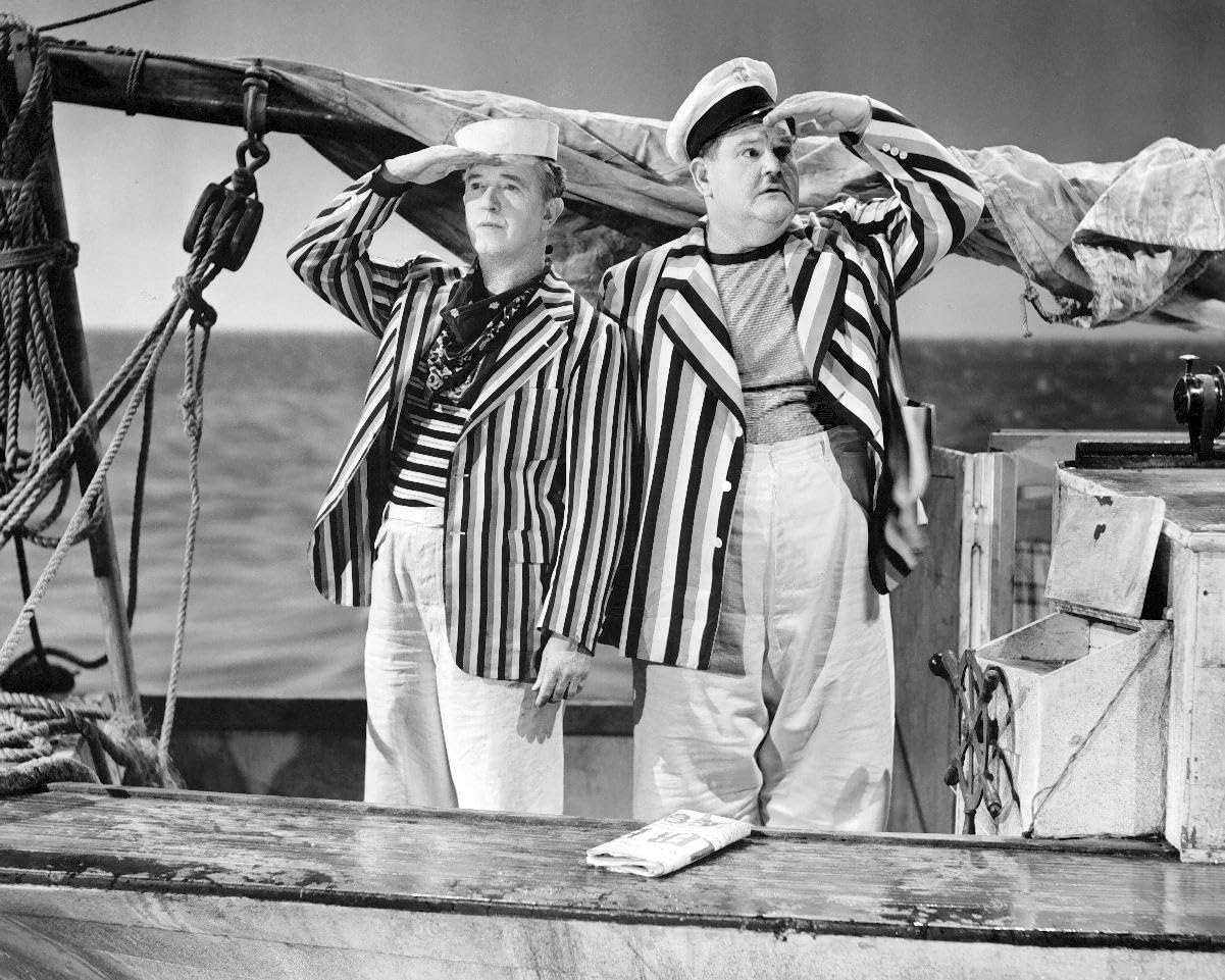 Saps at Sea (1940) Laurel & Hardy, Stan Laurel, Oliver Hardy 10x8 Photo