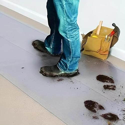 Miniatura 3 de Protector de alfombra de plástico de vinilo transparente de alta resistencia, 100% impermeable, protector de alfombra, protector de pasillo, hoja de