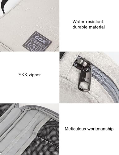 Miniatura 6 de gox Organizador de cable electrónico Tech Cable Estuche de viaje Pequeño Bolsa de almacenamiento de cables para auriculares Bolsa de cargador