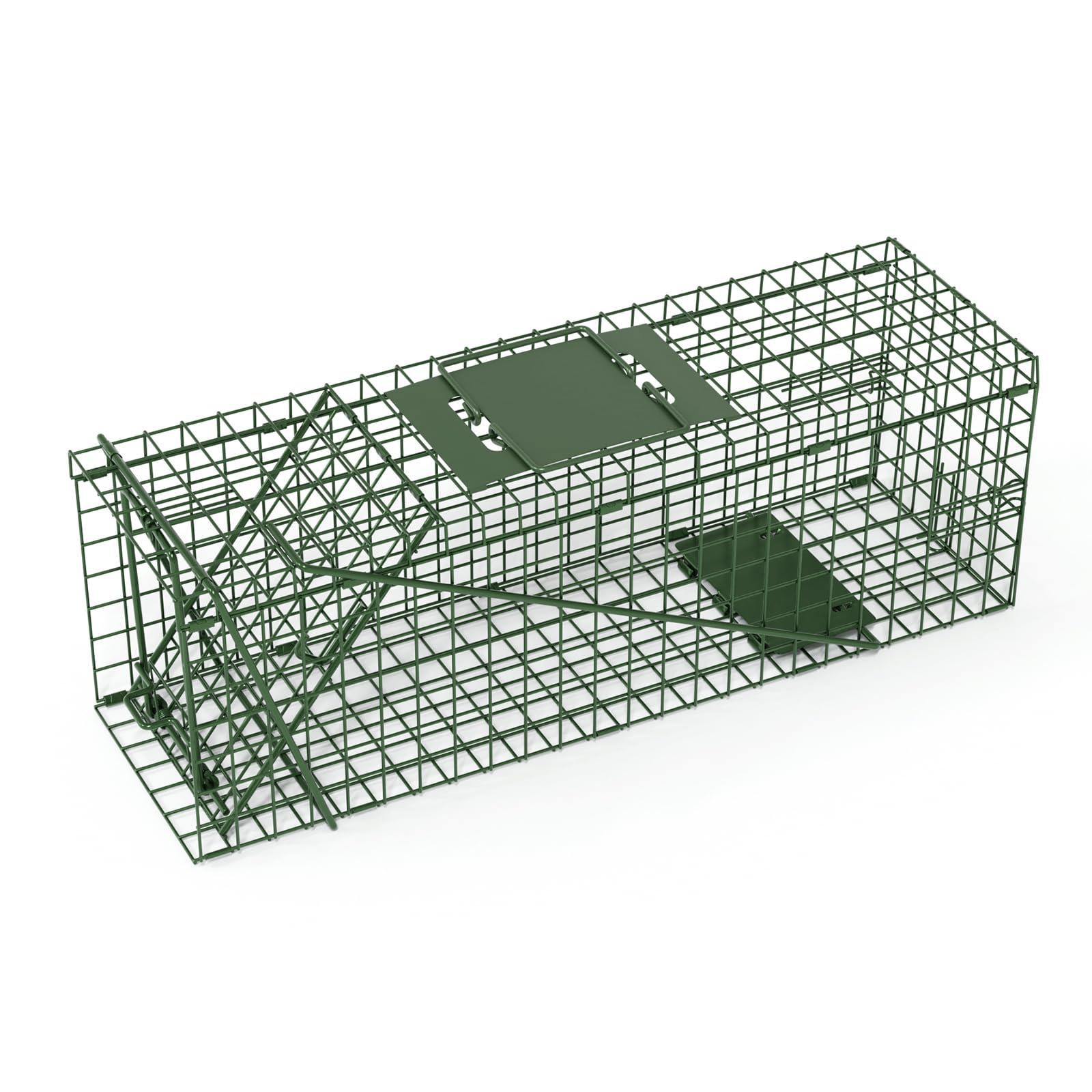 Piège à Raton Laveur Grand Format 117x26x28 Cm - Solide, 2 Entrées, Pour Chat, Martre, Lapin